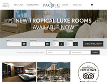 Tablet Screenshot of pacifichotelcairns.com